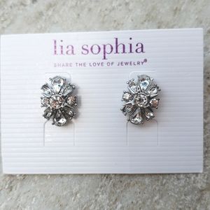 Lia Sophia cubic zirconia stud earrings